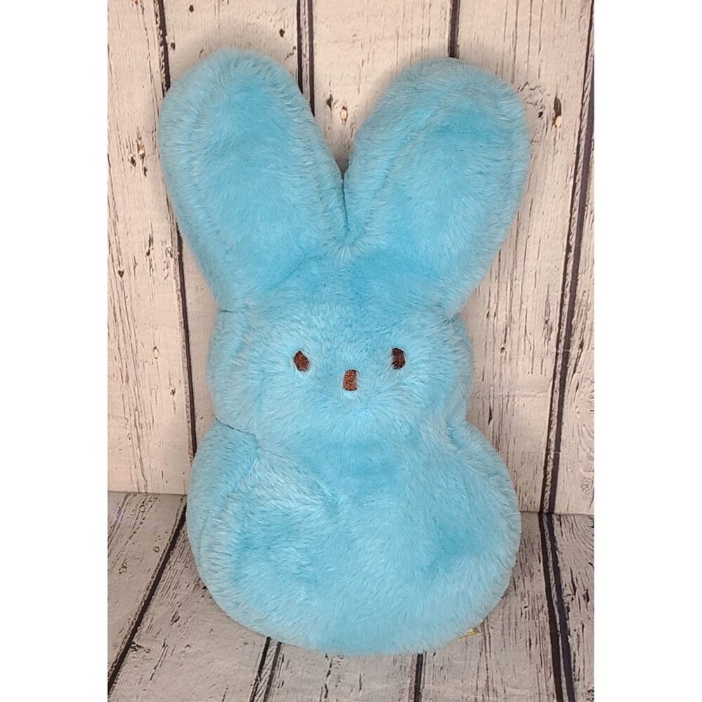12" Peeps Heatable Blue Bunny Rabbit Plush Fluffy Stuffed Animal Microwavable
